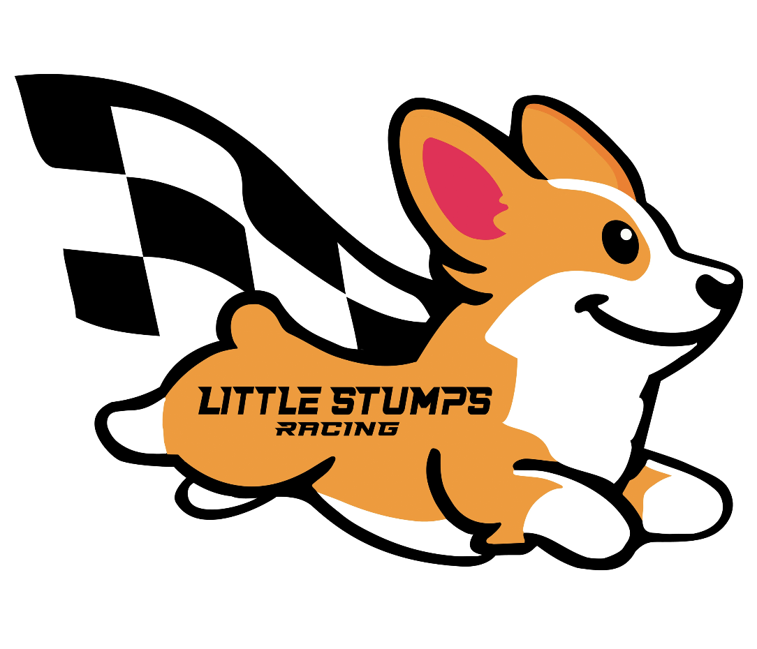 Racing Corgi Stickers